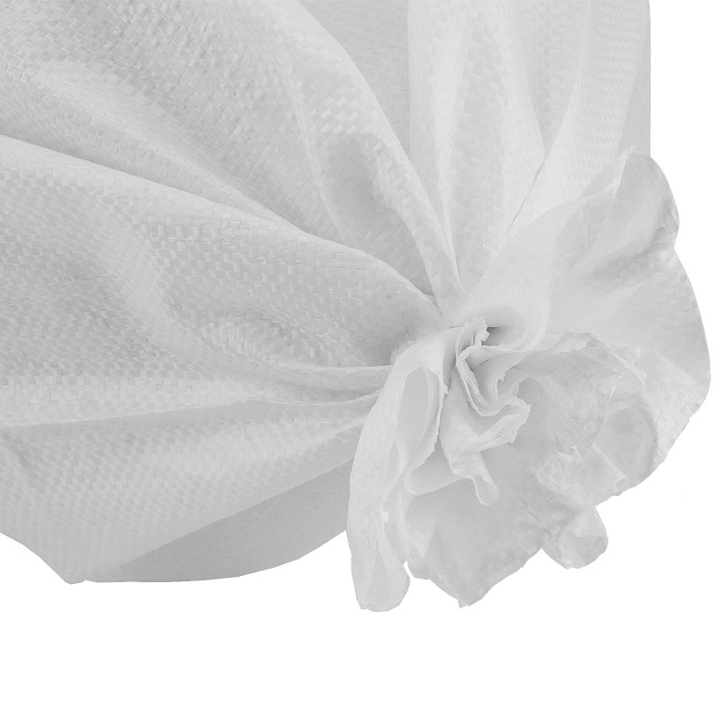 KOHAND 50 Pack 18x30 Inch Empty Sand Bags  White Woven Polypropylene Sandbags for Flood Control Emergency Situation Roadblock Building Construction - Image 3